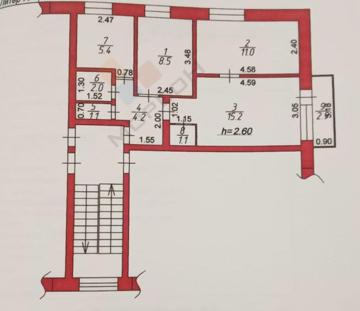 3-комн квартира Ставского ул, 47