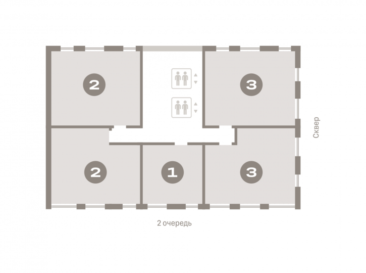 2-комн квартира в новом доме ул. Аэропорт, стр. 3