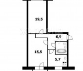 2-комн, 44кв м, этаж 2/5 Зорге, 241
