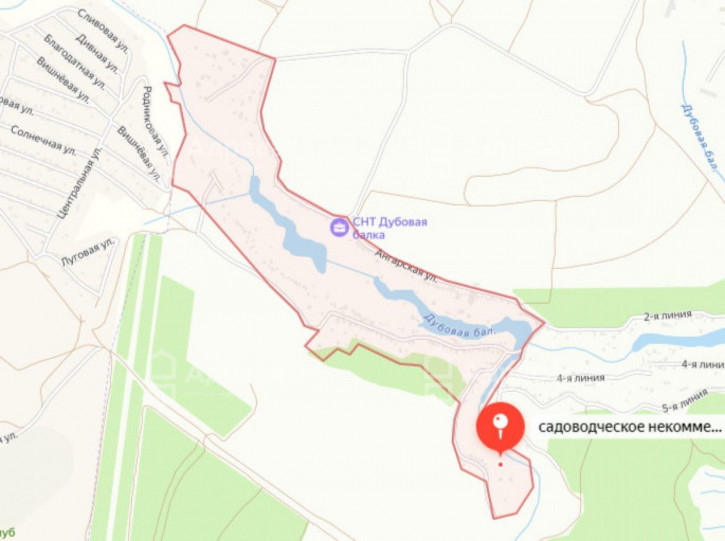 Земельный участок снт. Дубовая балка