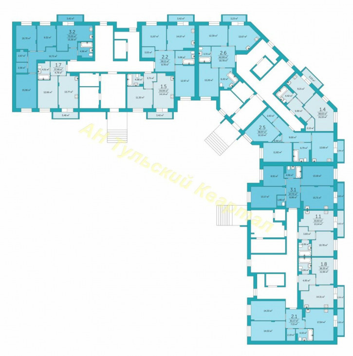 2-комн квартира Петровская ул, 5