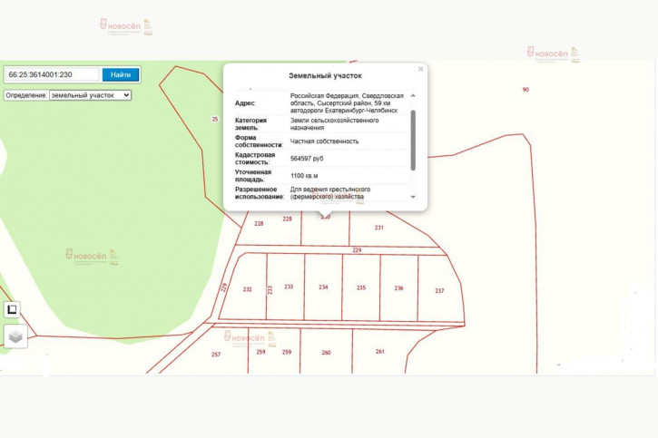 Земельный участок Лесная 1 Земельный участок Лесная 1