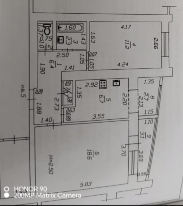 2-комн квартира 32
