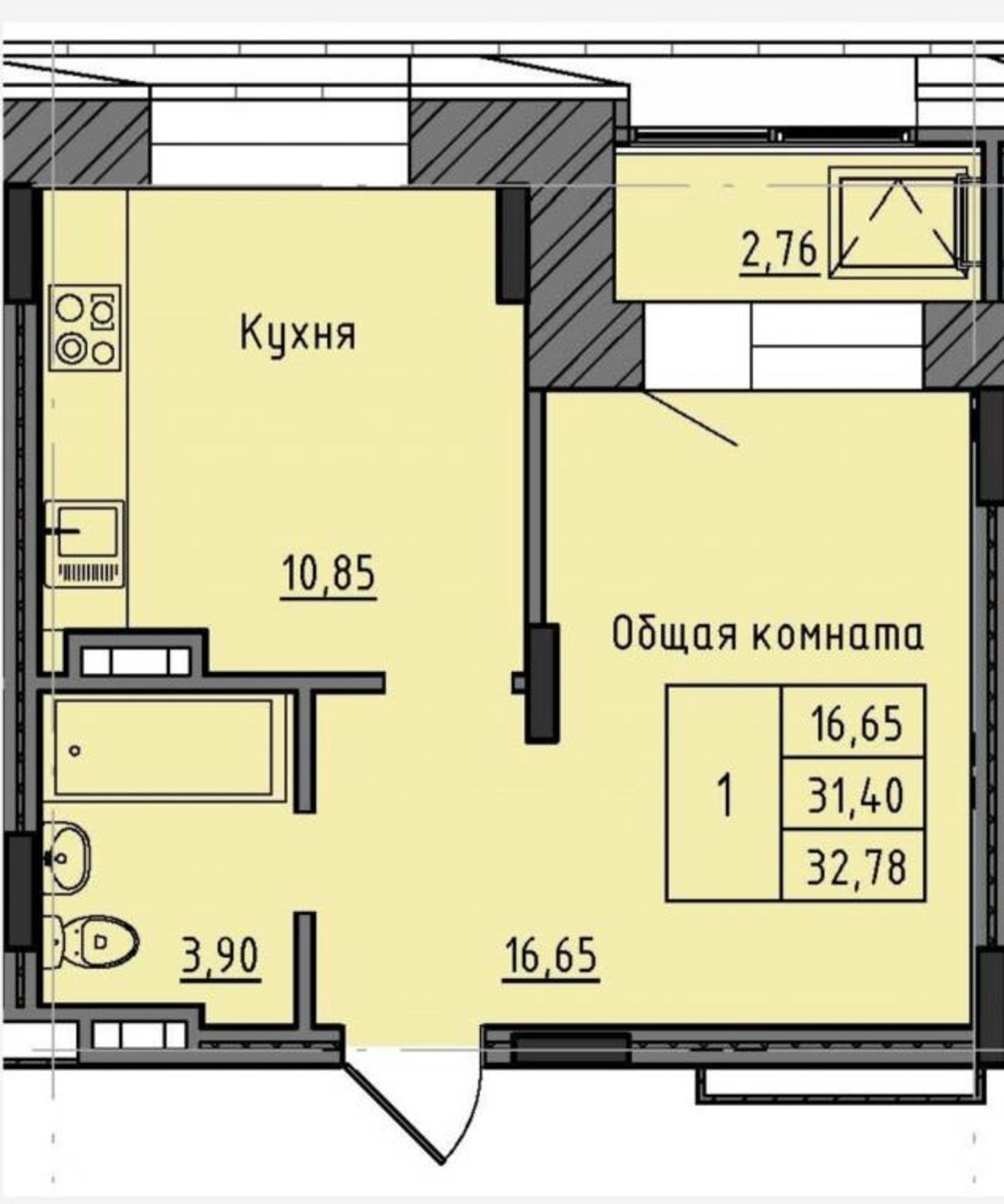 Купить квартиру за 6 064 000 рублей на Строда, 1
