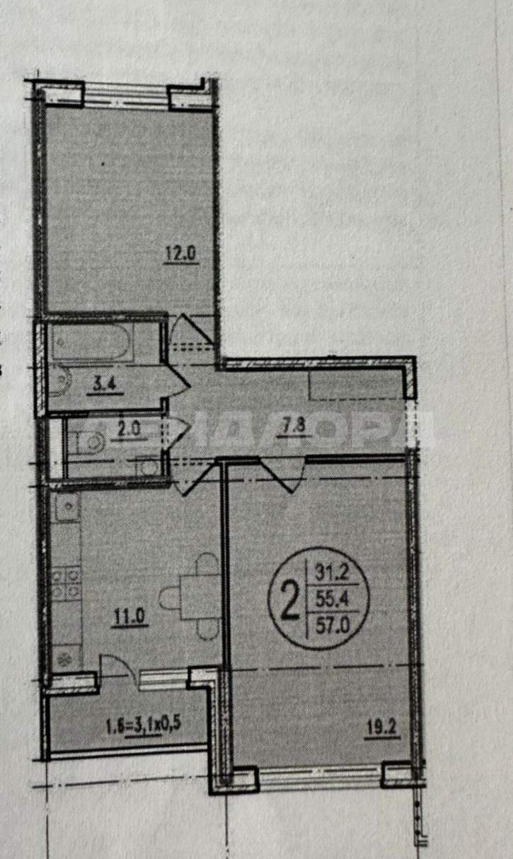2-комн квартира 1-я Ковровая улица, 65/2 2-комн квартира 1-я Ковровая улица, 65/2