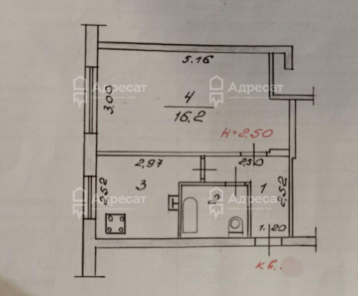 1-комн квартира ул. 51-й Гвардейской Дивизии,  д.12