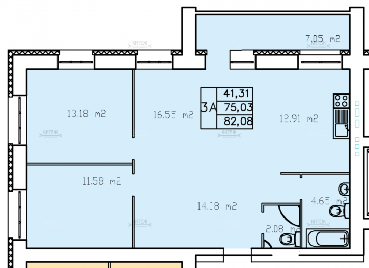 3-комн квартира в новом доме Минская улица,39,корпус 2 3-комн квартира в новом доме Минская улица,39,корпус 2