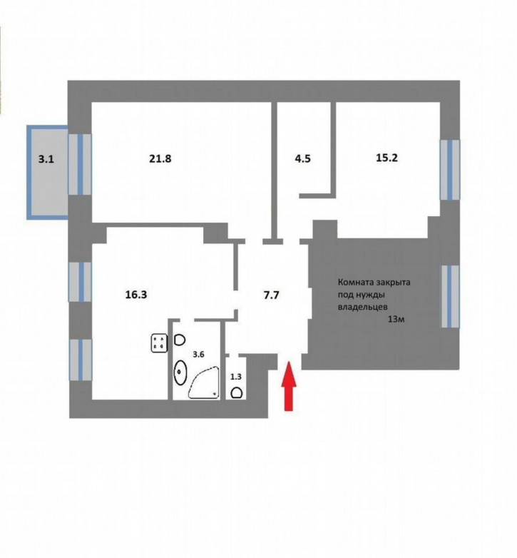 2-комн квартира Ново-Садовая улица, 275