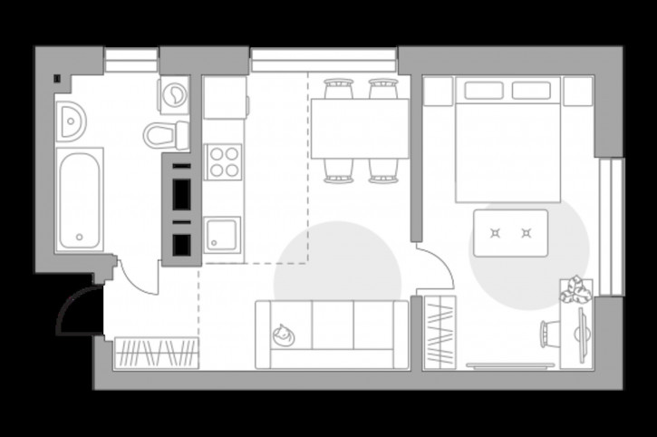 2-комн квартира в новом доме Менделеева улица, д.1 2-комн квартира в новом доме Менделеева улица, д.1