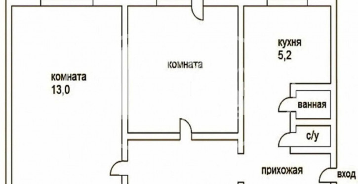 2-комн квартира улица Матросова, 51