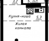 1-комн, 27кв м, этаж 3/17 ул Бронная, 22/1