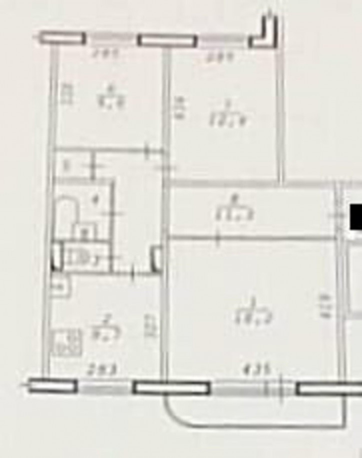 3-комн квартира ул Новосибирская, 16