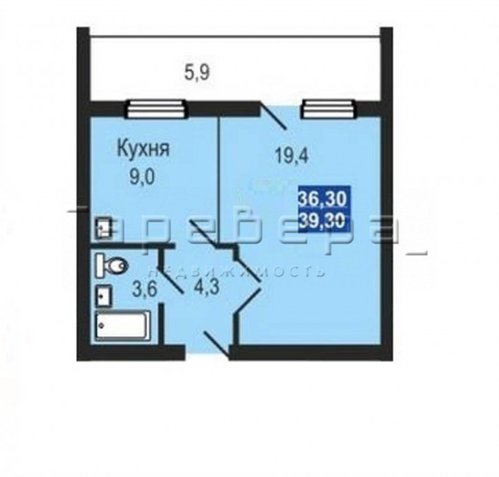 1-комн квартира 60 лет Образования СССР, 64 1-комн квартира 60 лет Образования СССР, 64