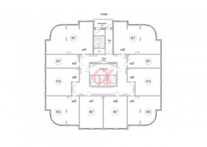 2-комн квартира в новом доме Октябрьский проспект, 32ак1 2-комн квартира в новом доме Октябрьский проспект, 32ак1