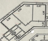 2-комн, 53кв м, этаж 1/4 Очеретина 7