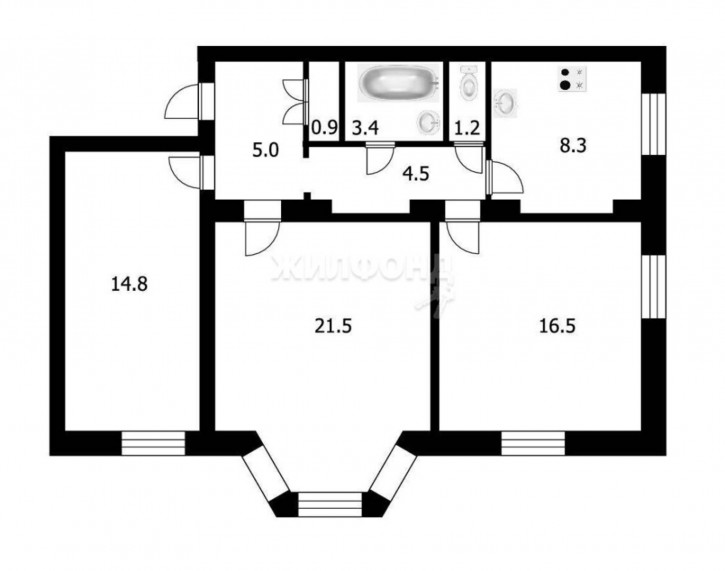 4-комн квартира Богдана Хмельницкого, 49