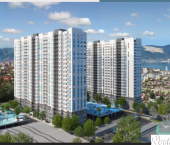 1-комн, 32кв м, этаж 8/23 муниципальное образование Новороссийск,Куникова улица,47Г