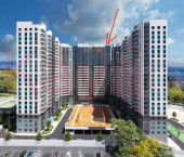 1-комн, 24кв м, этаж 22/23 Куникова ул.