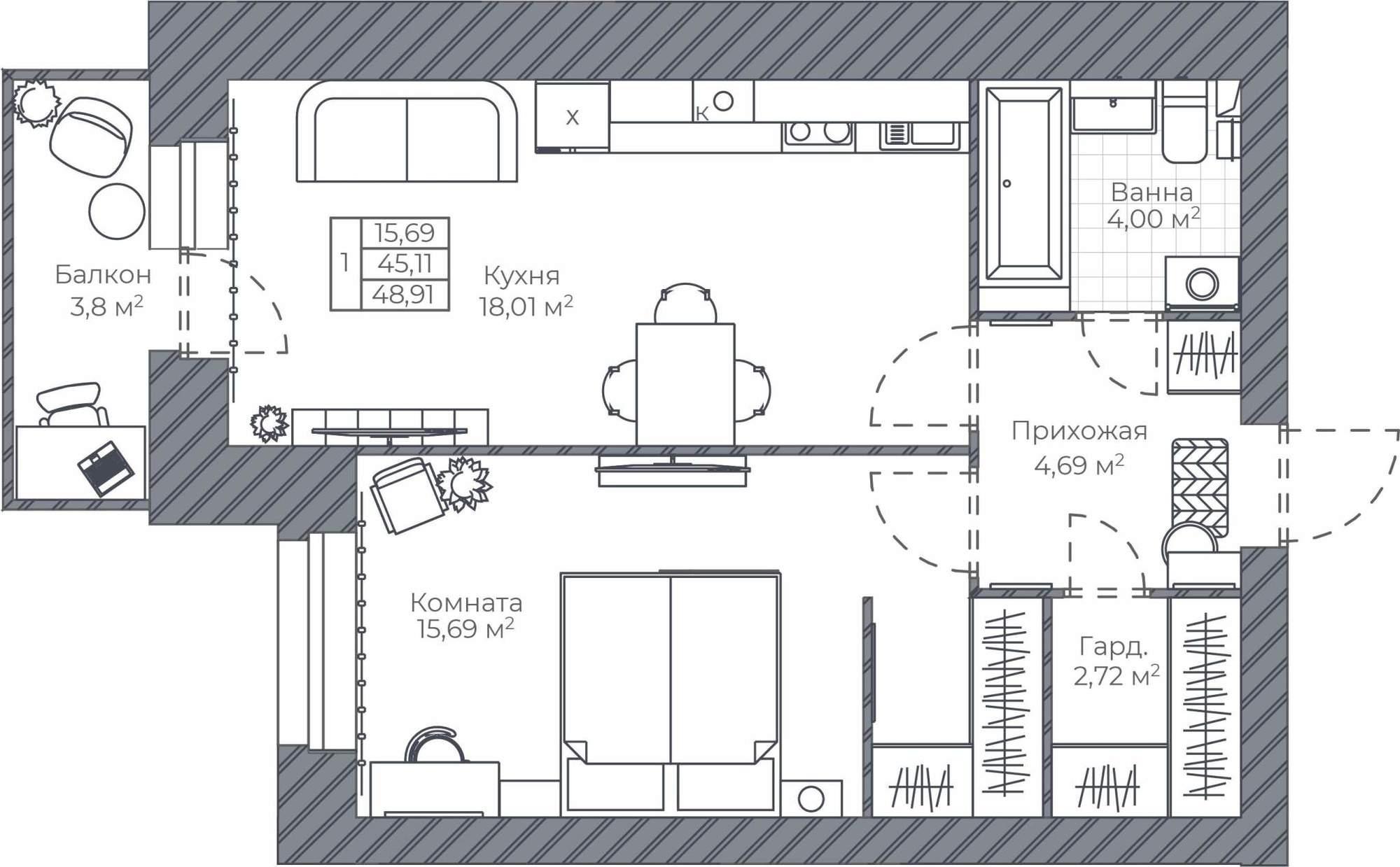 Купить квартиру за 4 401 900 рублей на Тормозное шоссе, д.1