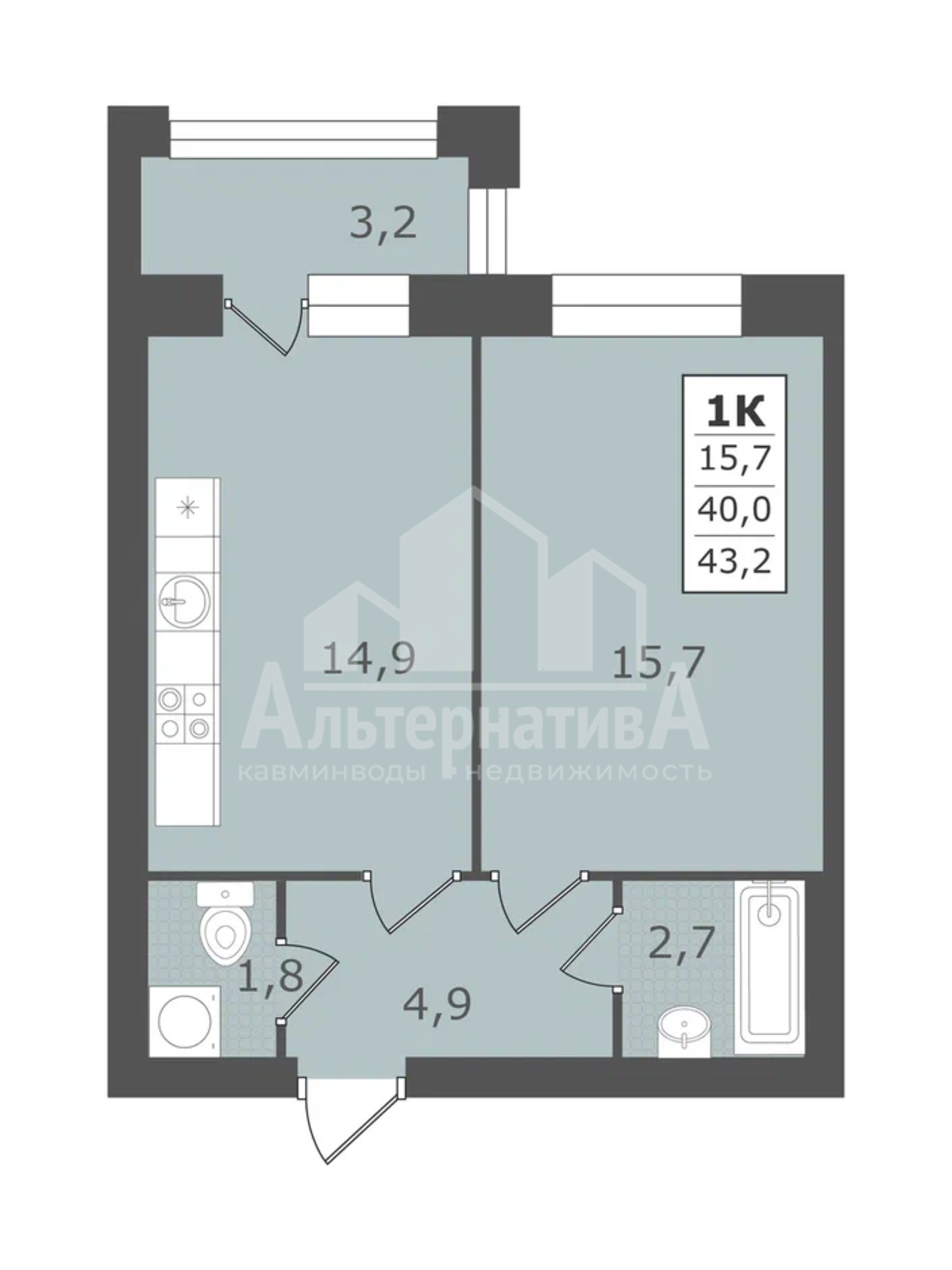 Купить квартиру за 5 616 000 рублей на Рыбникова ул.