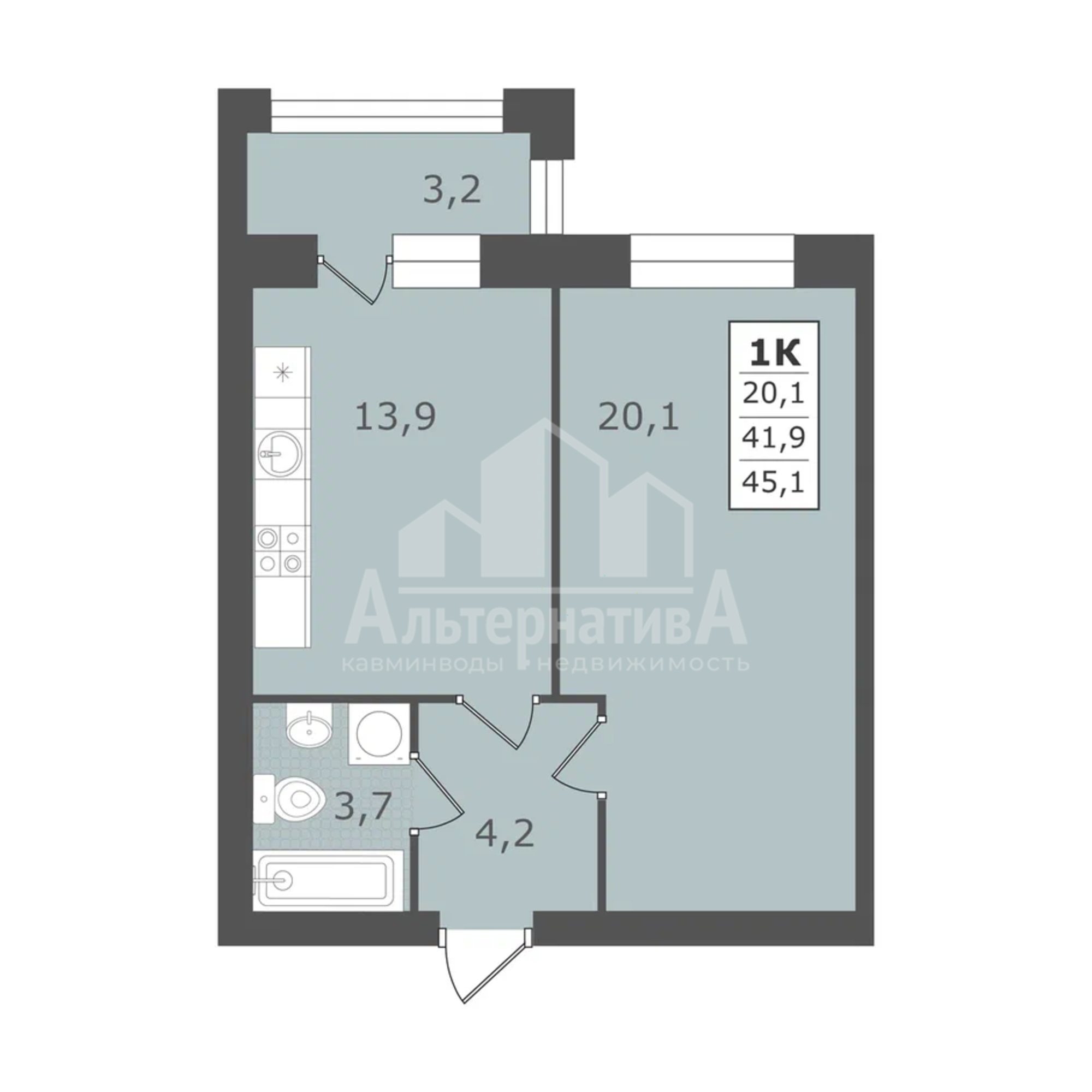 Купить квартиру за 5 863 000 рублей на Рыбникова ул.