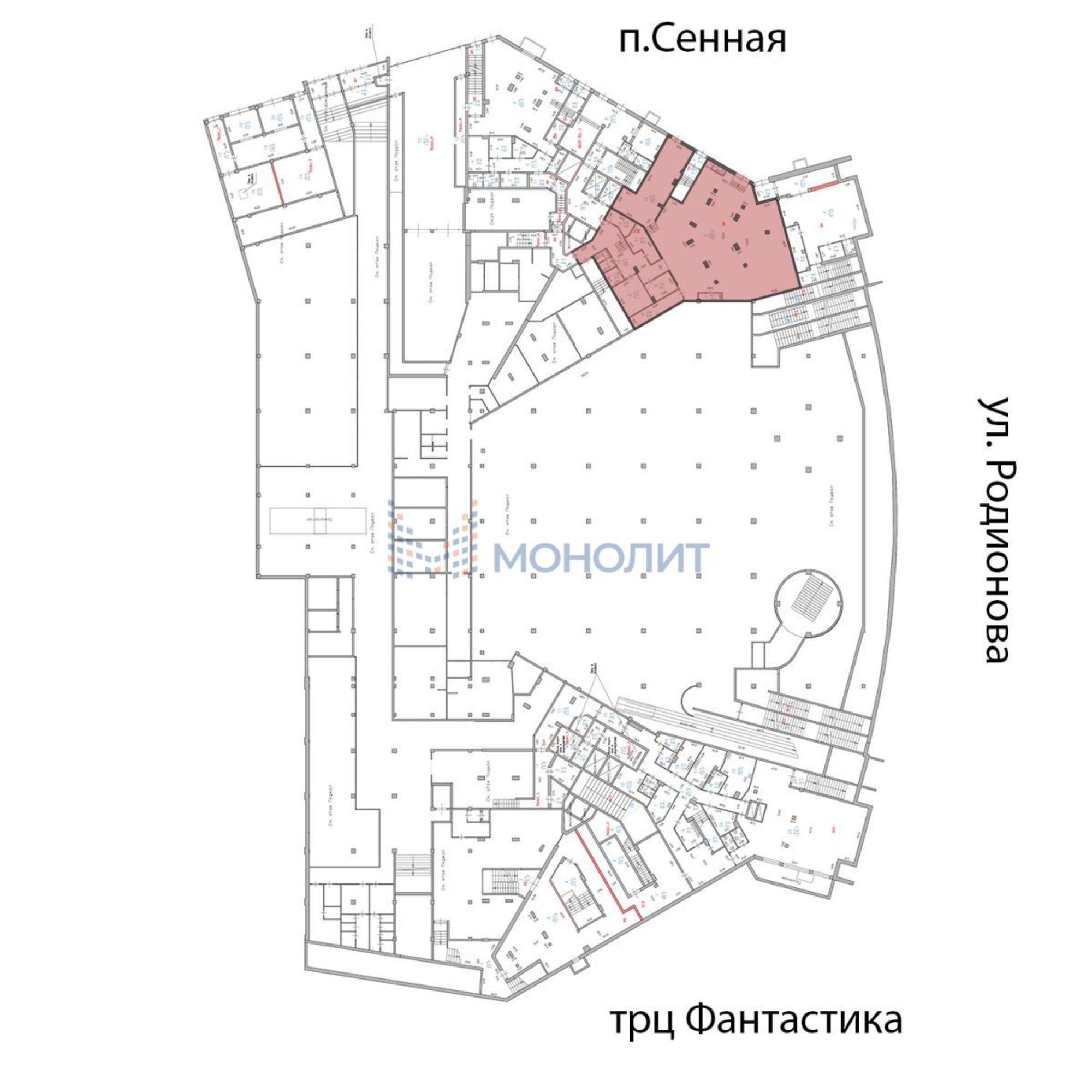 Купить помещение свободного назначения за 43 134 000 рублей на Владимира Высоцкого ул, 1