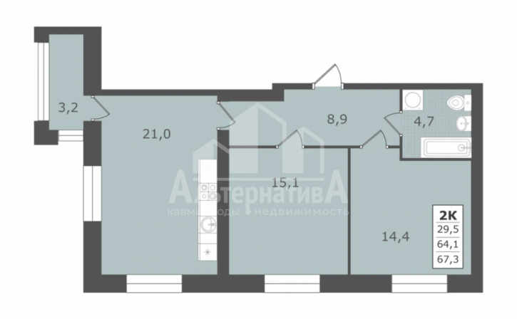 2-комн квартира Рыбникова ул. 2-комн квартира Рыбникова ул.