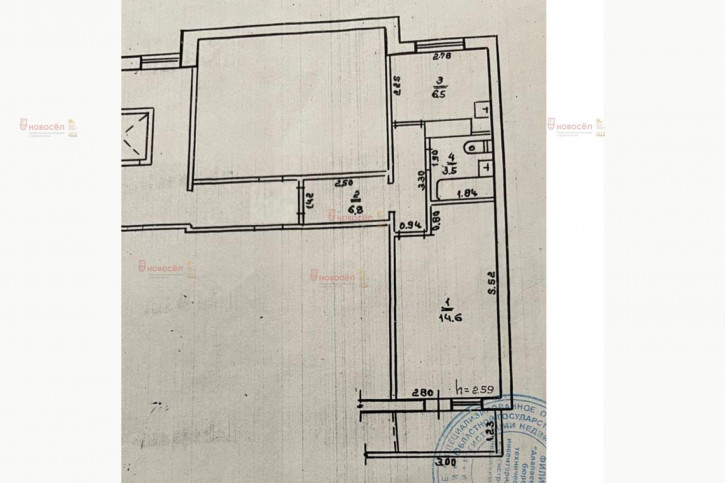 1-комн квартира Николая Островского 16