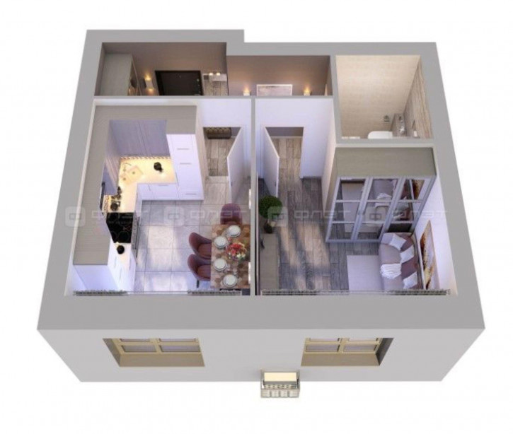 1-комн квартира ул. Вторая Ударная, дом 4