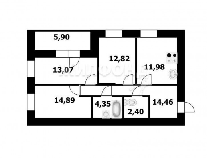 3-комн квартира Немировича-Данченко, 167/3
