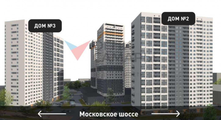 1-комн квартира в новом доме Пролетарская улица, 3