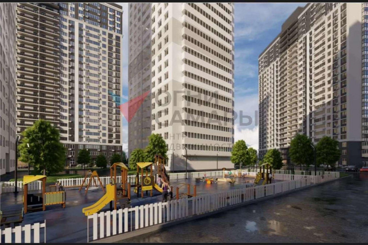 1-комн квартира в новом доме Пролетарская улица, 3