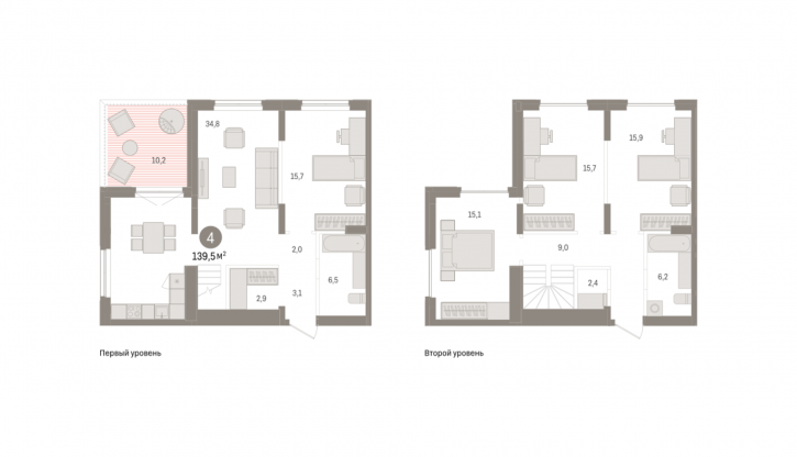 4-комн квартира в новом доме ул. Аэропорт, стр. 3