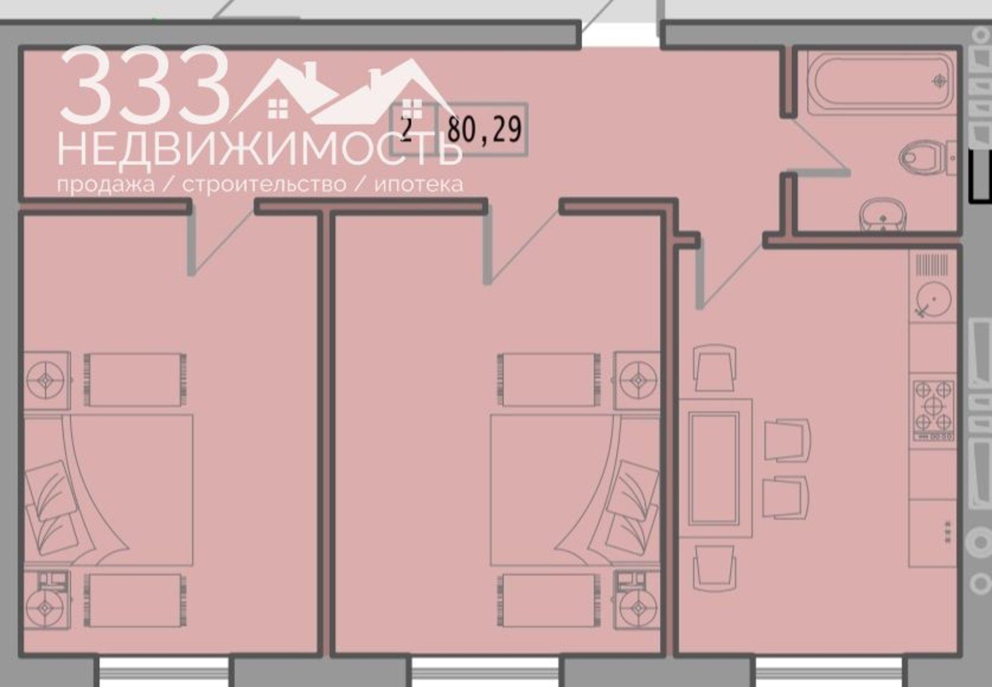 Купить квартиру за 8 270 900 рублей на Морских пехотинцев ул, 15В