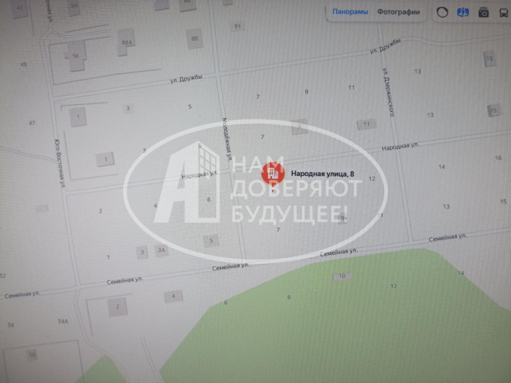 Земельный участок Народная улица, 8