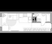-комн, 27.3 кв м, этаж 8/23 Менделеева улица, д.1