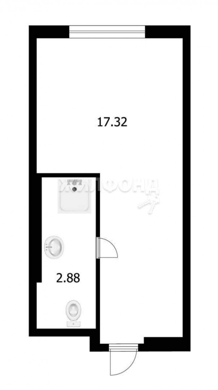 1-комн квартира Ипподромская улица, д.зд15