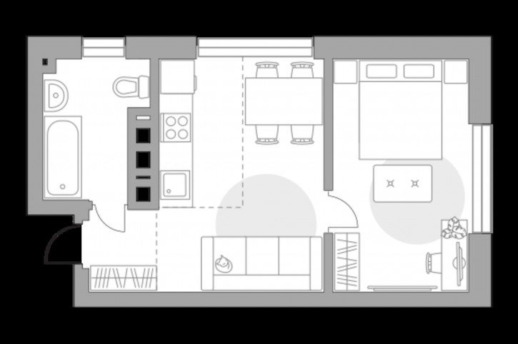 2-комн квартира в новом доме Менделеева улица, д.1 2-комн квартира в новом доме Менделеева улица, д.1