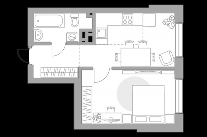 2-комн квартира в новом доме Менделеева улица, д.1 2-комн квартира в новом доме Менделеева улица, д.1