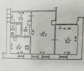 2-комн, 39кв м, этаж 2/2 Реки Лазури наб, 12