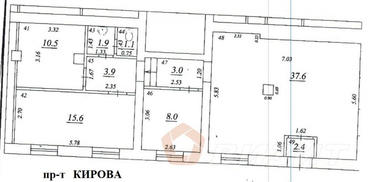 Торговое помещение Кирова проспект, 175 Торговое помещение Кирова проспект, 175