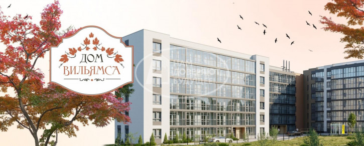 2-комн квартира в новом доме улица Вильямса, 29