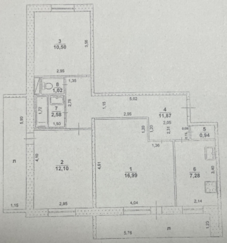 3-комн квартира ул Островского, 11