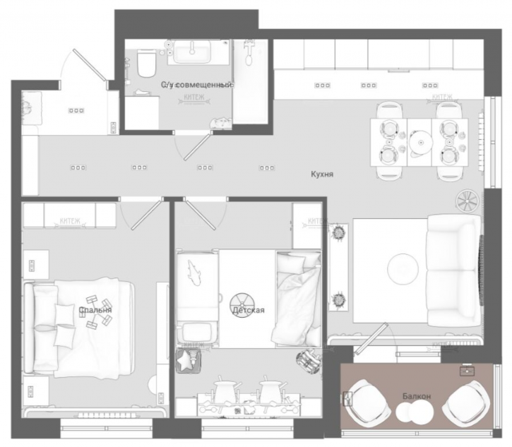 2-комн квартира Комфортная ул, д.18 2-комн квартира Комфортная ул, д.18