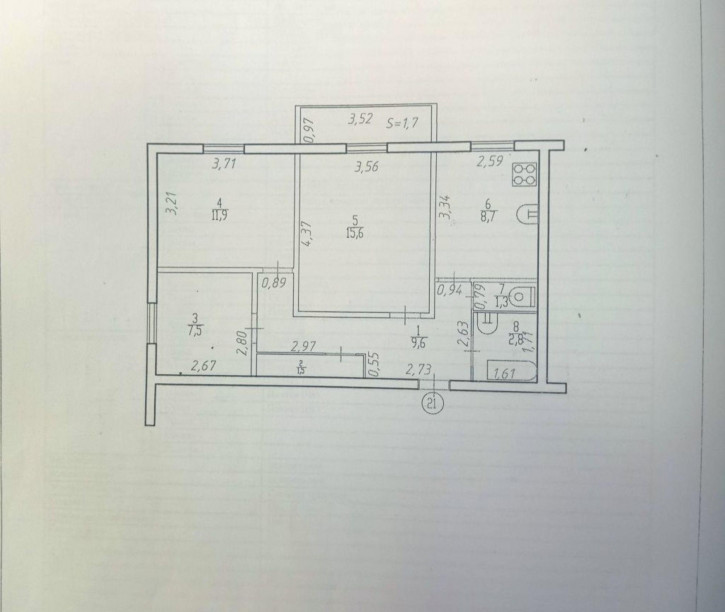 3-комн квартира Александра Зверева ул, 28