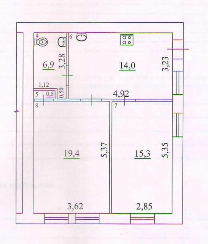 2-комн квартира Галактионовская улица, 55