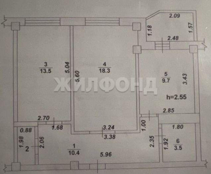 2-комн квартира Челюскинцев улица, д.101б 2-комн квартира Челюскинцев улица, д.101б