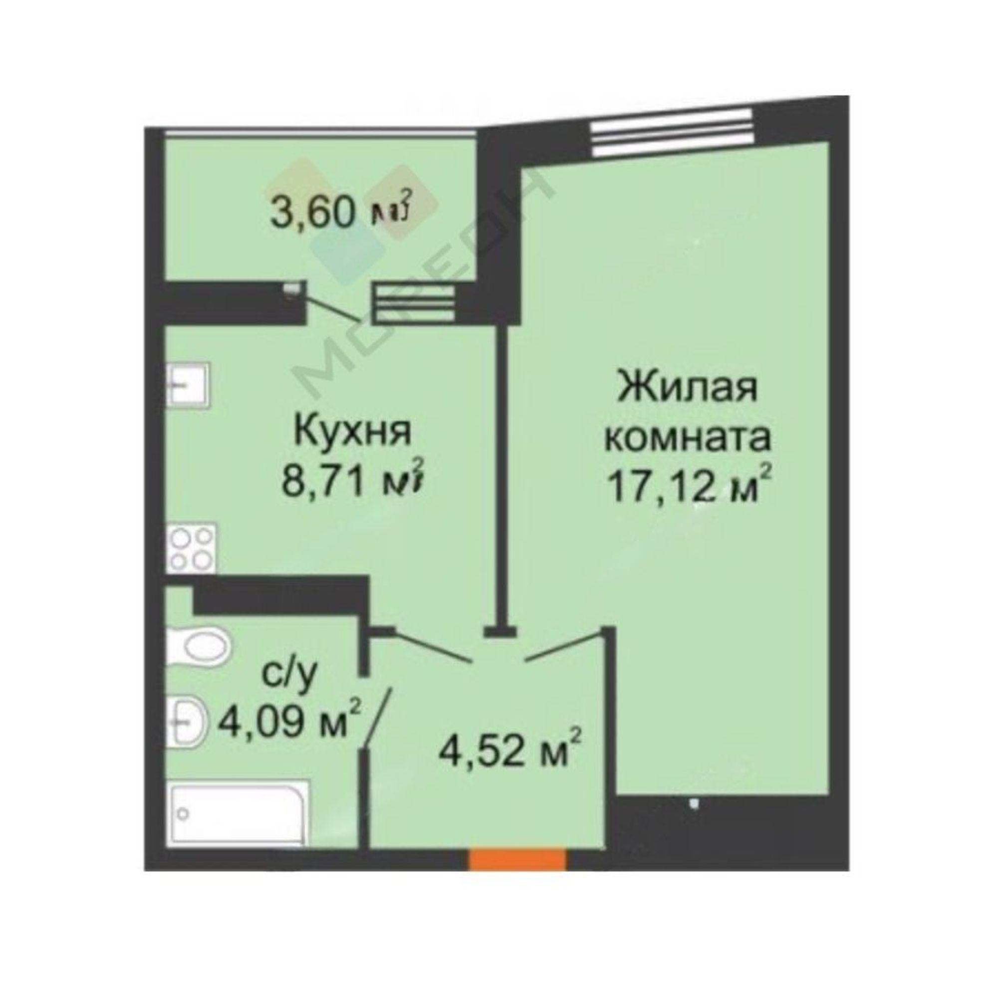 Купить квартиру за 4 900 000 рублей на Красных Партизан ул, 4/15