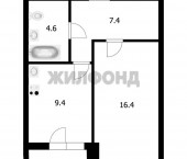 1-комн, 40 кв м, этаж 8/18 Пролетарская улица, д.271/5с 1-комн, 40 кв м, этаж 8/18 Пролетарская улица, д.271/5с