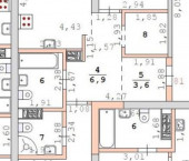 2-комн, 64кв м, этаж 8/9 краснолесья, 10/7